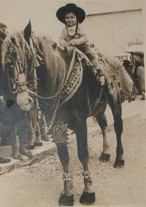 El caballo de El Pana en las Fiestas de San Ant�n [Cartagena_San Antonio Abad]