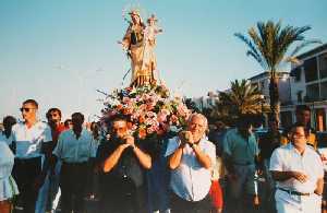 Procesin de la Virgen de Agosto en Cabo de Palos [Cartagena_Rincn de San Gins]
