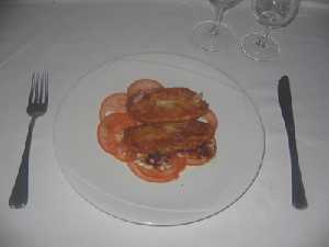 Presentaci�n Queso frito con tomate [Recetas_Queso frito con tomate]