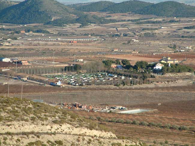Vista general del Camping de la Rafa
