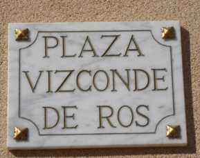 Plaza del Vizconde de Ros en Balsicas