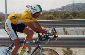 Ignacio Garca Camacho durante la crono de la Vuelta a Murcia 1997