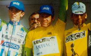 Ignacio Garca Camacho, izquierda, 2 en la Vuelta a Mallorca de 1996