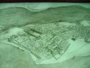 Augusteum. Plano antiguo de la ciudad