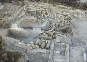 Vista central del Santuario romano de Fortuna