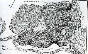 Dibujo del cerro de La Bastida, segn J. Cuadrado 