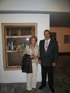 Con Rosa Martnez Lahidalga, Presidenta de la Asociacin de Pintores y Escultores