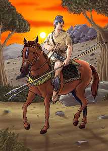 Ilustracin de un guerrero ibrico