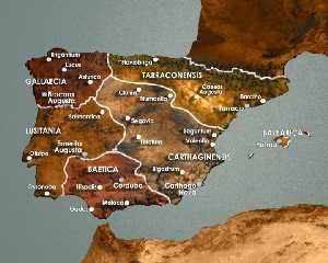 Divisin provincial de la Hispania Romana bajo el gobierno del emperador de Roma Diocleciano