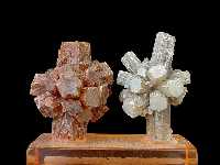  Agregados de cristales prismticos pseudohexagonales de aragonito. Minglanilla (Cuenca)  