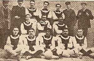 Integrantes del equipo de Lorca hacia 1904 