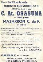 Cartel anunciador del encuentro ante Osasuna Promesas