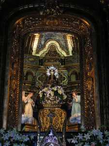 Interior del Santuario Virgen de las Huertas 