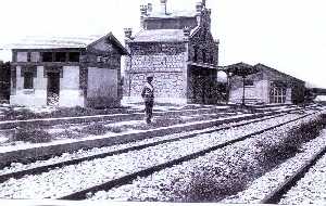 La estacin ferroviaria de Bullas en 1933