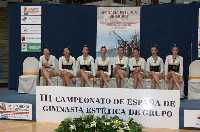 Equipo de ginmasia participante en el III Campeonato de Gimmasia Esttica de Cartagena