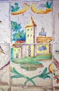 Grabado posible Ermita anterior en la azulejera