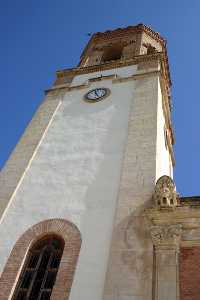 Torre del campanario de la Iglesia de la Virgen de las Huertas
