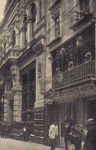 Fachada del Casino de Murcia a principios del siglo XX