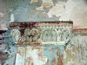 Detalle de pilastras en la ermita