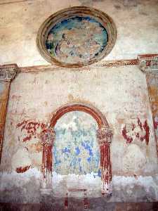 Restos de la decoracin en el interior de la ermita de los Pescadores