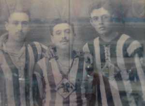 Tres de los hermanos Buitrago: Ventura, Pepe y Paco