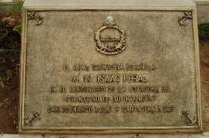 Placa conmemorativa del centenario del submarino de Isaac Peral