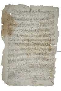 Documento de 1551 custodiado en el Archivo Municipal de Alhama