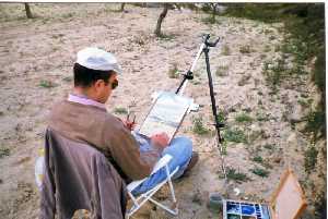 1995 Pintando en el campo