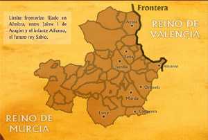 Frontera del reino de Murcia con el de Valencia