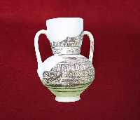 Grooved pottery small jug