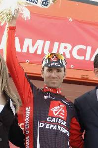 Valverde en el podio de la Vuelta Ciclista a Murcia 2008
