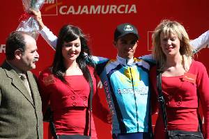 Contador tercer clasificado de la Vuelta Ciclista a Murcia 2008