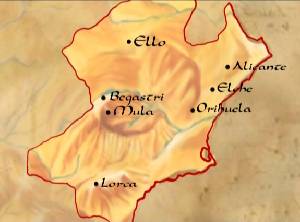 Lorca fue la cabeza de la Cora de Tudmir hasta la fundacin de Mursiy en el siglo IX  