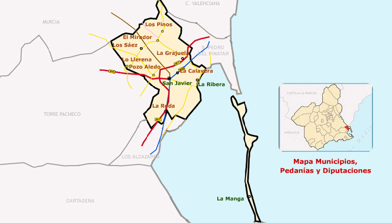 Mapa de San Javier