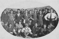Equipo del Minerva que inaugur el campo de ftbol de Alumbres en 1925