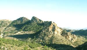 La sierra del guila, Molina de Segura. Rocas palegenas con una estructura tectnica increble