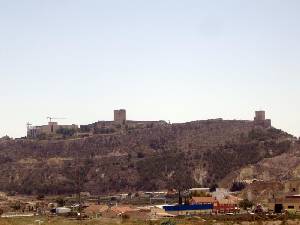 Vista del Castillo de Lorca desde Ro 