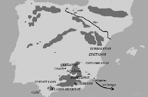 Mapa de las campaas de Asdrbal (228-221 a.C)