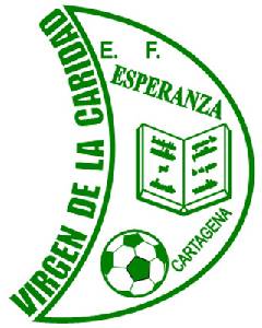 Escudo del Club Escuela de Ftbol Esperanza Virgen de la Caridad de Cartagena