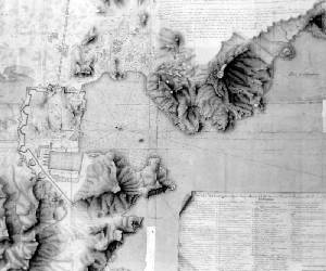 Plano del puerto de Cartagena en el s. XVIII