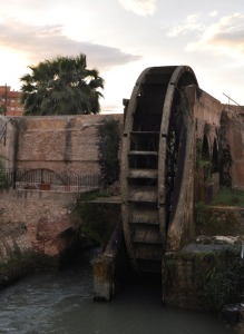 Rueda de Alcantarilla en el entorno del Museo de la Huerta 