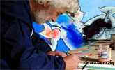 Artista muleño  dedicado a la escultura de ensayo y fundamentalmente a la pintura mural. Su obra El Espíritu de los Juegos Olímpicos, fue la imagen representativa de los Juegos de Atenas 2004