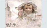 En la tarde del Da de Reyes, imgenes del Nio Jess recorren calles y hogares de Abarn. Precedidos por los animeros y porteados por sacerdotes y seglares.