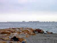 Vista de la laguna del Mar Menor desde Santiago de la Ribera