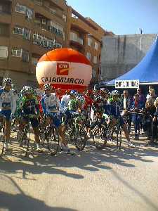 Momentos antes de la salida.