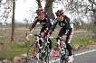 Luis Len Snchez y Alejandro Valverde durante un entrenamiento en Mallorca en febrero de 2007