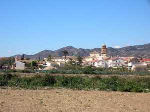 Vista general con la iglesia de la Virgen de las Huertas[Pulgara]