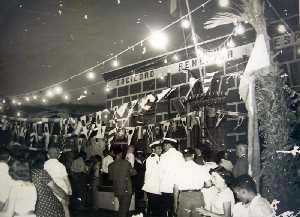 Foto antigua de las Fiestas en Molino Marfagones[La Magdalena]