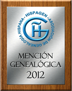 Mención Genealógica 2012