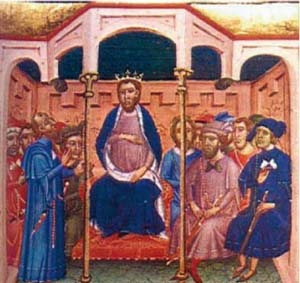 El monarca Jaime II de Aragón